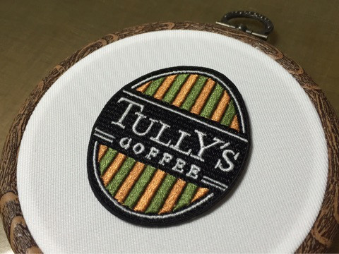 TULLY'S COFFEEロゴ刺繍