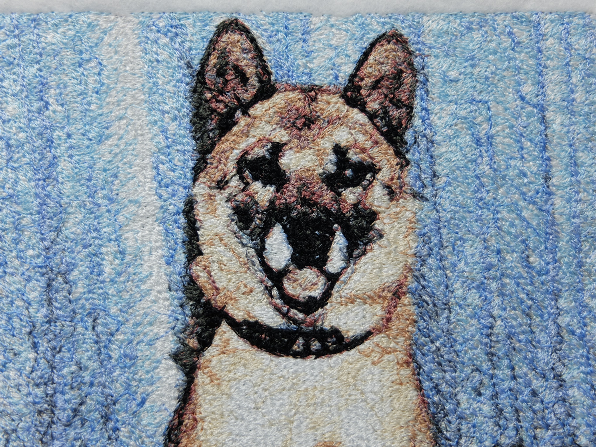 フォト刺繍　犬　ペット　プレゼント　写真