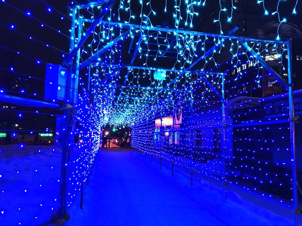 札幌の冬　ホワイトイルミネーション　ミュンヘンクリスマス市