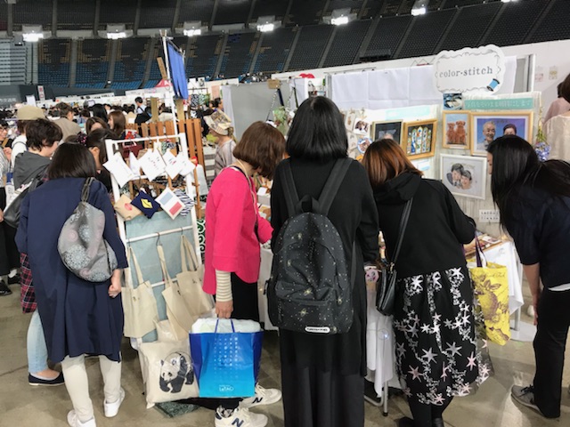 サッポロモノヴィレッジ　札幌ドーム　イベント出展　刺繍屋