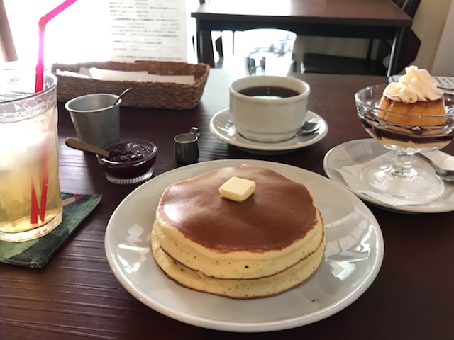雨林舎　京都カフェ　ホットケーキ