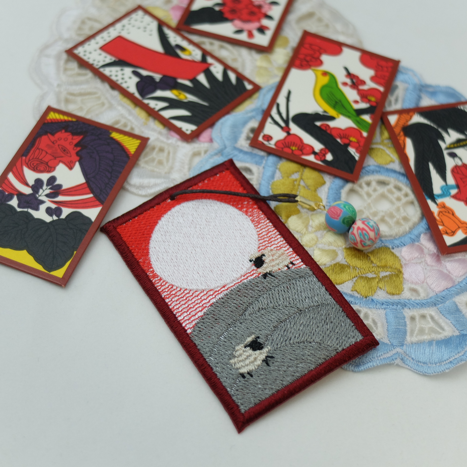 8月の花札に羊を放牧☆ | color-stitch